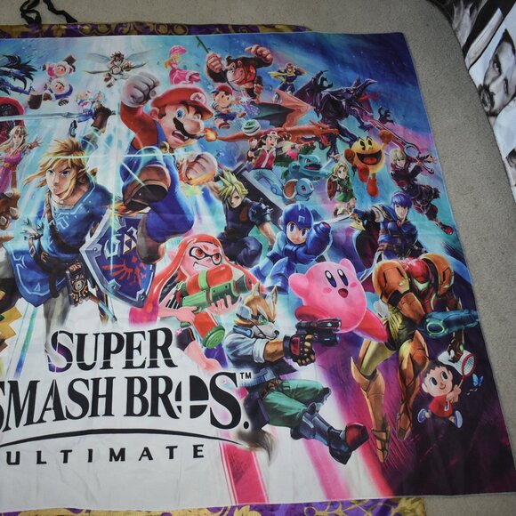 BIG58"x76" Super Smash Bros. Ultimate mural banner tapestry wall poster art flag - Picture 3 of 11